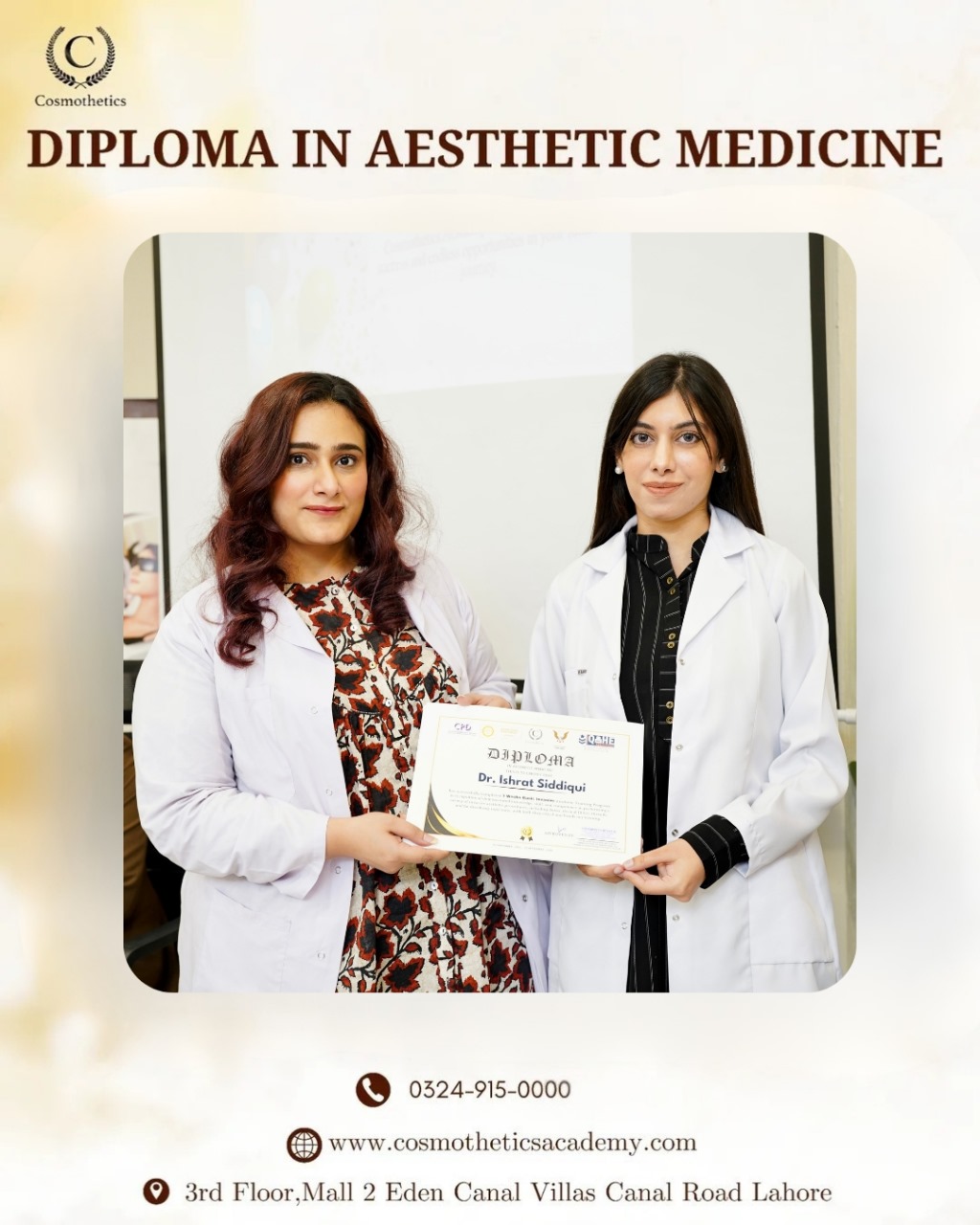 Medical Aesthetician Course – Advanced Skincare Training at Cosmothetics Academy Lahore