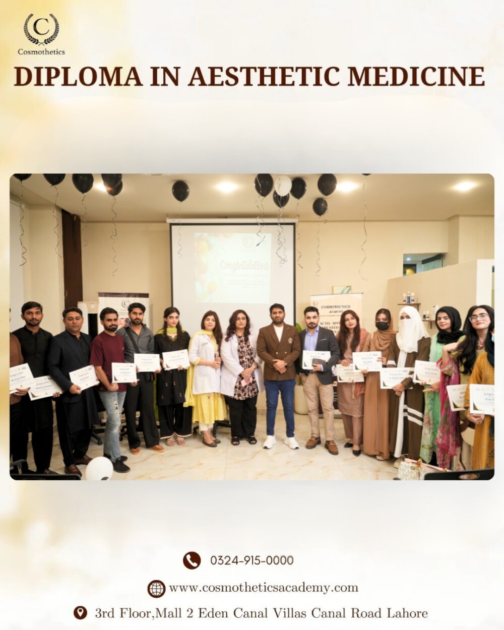 Training in progress at Cosmothetics Academy