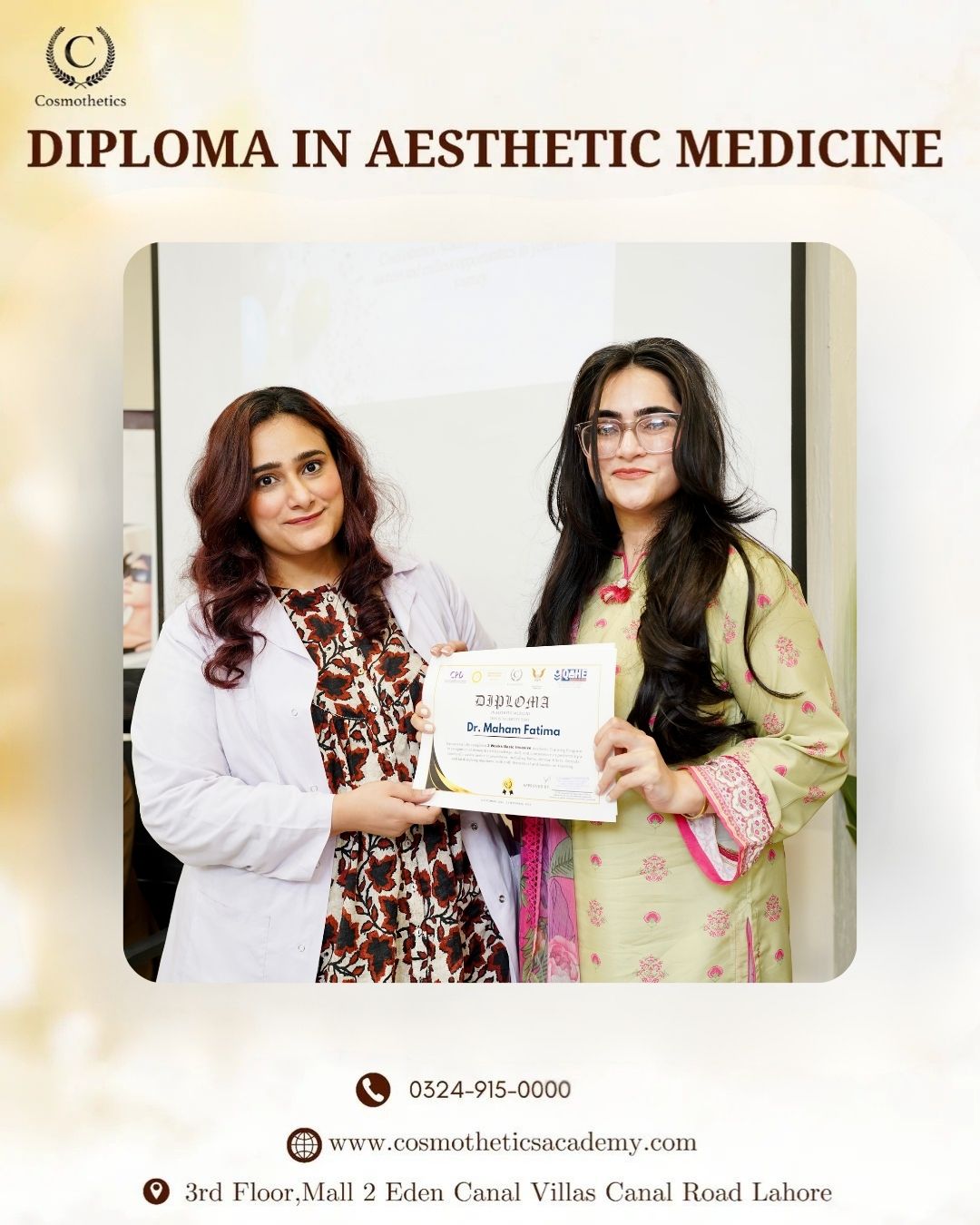 Aesthetic Diploma In Lahore | Cosmothetics Academy