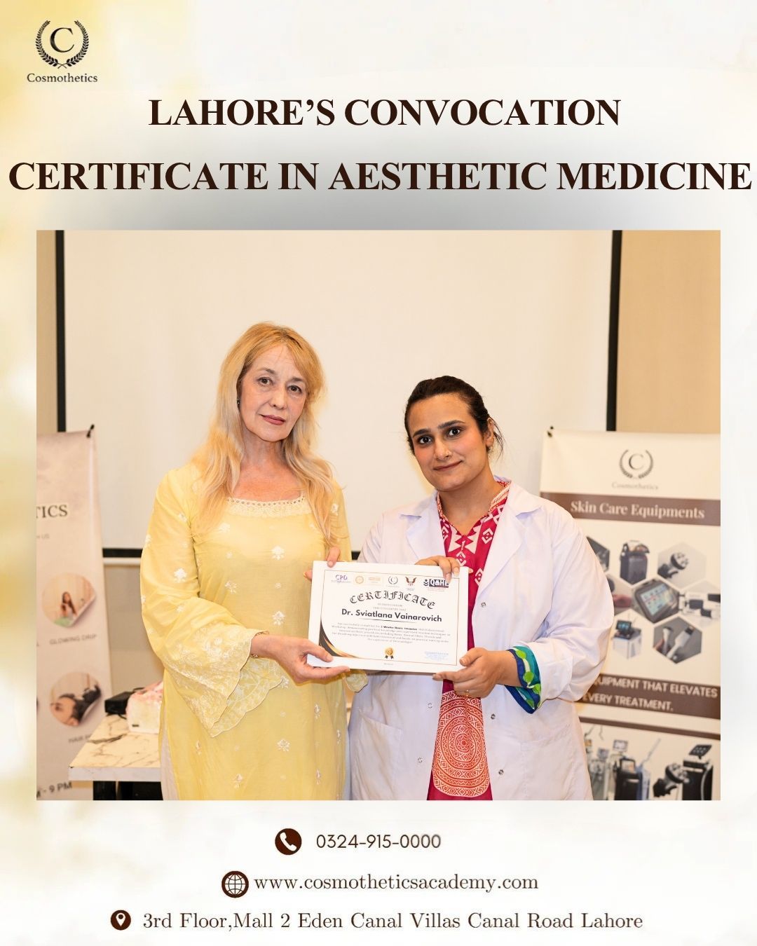 aesthetic physician course lahore thokar niaz baig